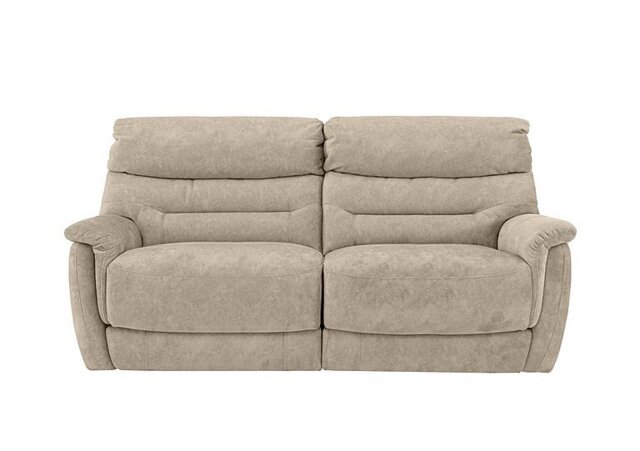 Chicago 3 Seater Fabric Power Recliner Sofa - Cream