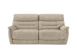 Chicago 3 Seater Fabric Power Recliner Sofa - Cream
