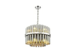 Althea 12 Light Pendant - Smoked