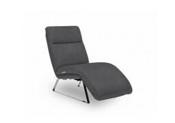 Rhianna Fabric Power Recliner Chaise Chair - Manhattan Charcoal