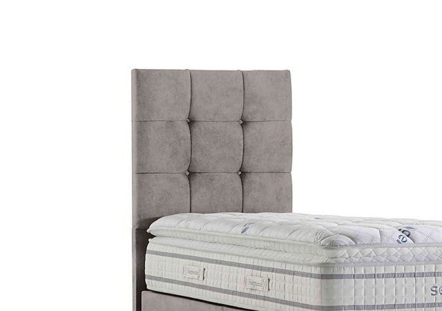 Sleepeezee - Apex Floor Standing Headboard - Single - Daytona Silver