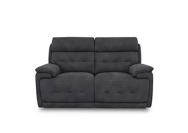 Brescia Fabric 2 Seater Sofa - Charcoal