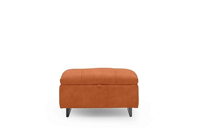 Gisella Fabric Storage Footstool - Dexter Pumpkin