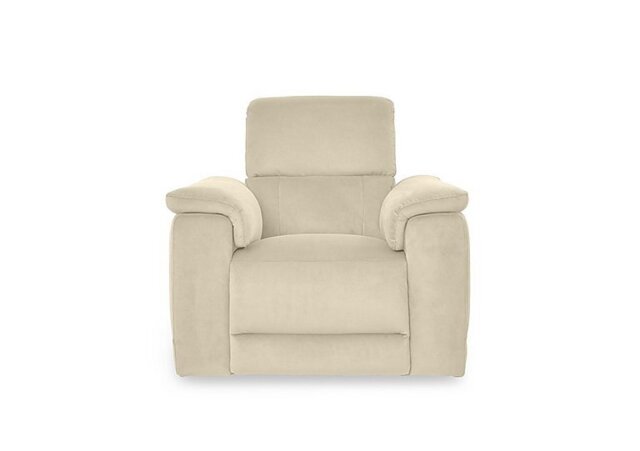 Genius Fabric Power Recliner Chair with Power Headrest and Bluetooth Speakers