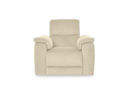 Genius Fabric Power Recliner Chair with Power Headrest and Bluetooth Speakers