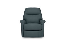 World of Leather - Compact Collection Lille NC Leather Chair with Power Recliner - NC Lake Green