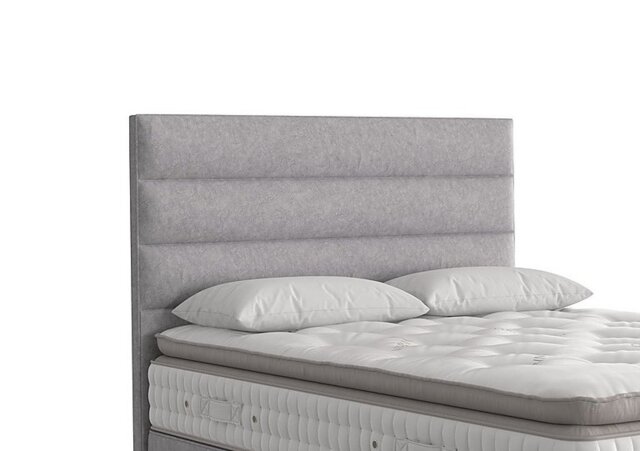 Vispring - Farleigh Floor Standing Headboard - Small Double - Marble Silver