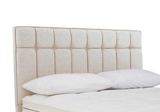 Sleepeezee - Beam Floor Standing Headboard - King Size - Tweed Cream