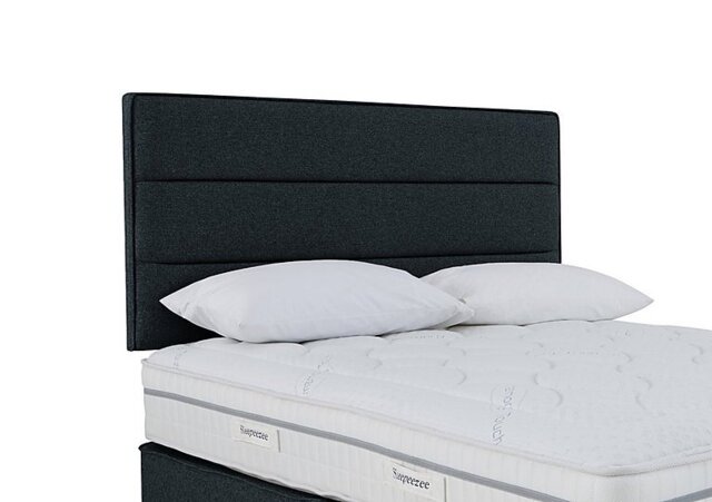 Sleepeezee - Jack Strutted Headboard - Double - Weave Noir