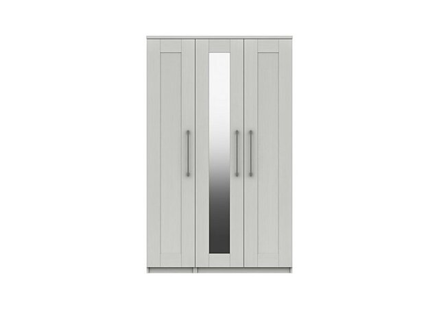 London Bedrooms - Fenchurch 3 Door Wardrobe with Mirror - White