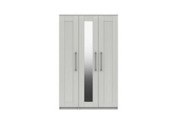 London Bedrooms - Fenchurch 3 Door Wardrobe with Mirror - White