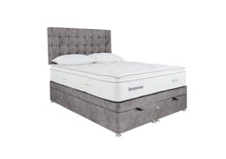 Sleepeezee - Natural Touch 2000 Pillowtop End Ottoman Divan Set - Super King - Dapple Silver