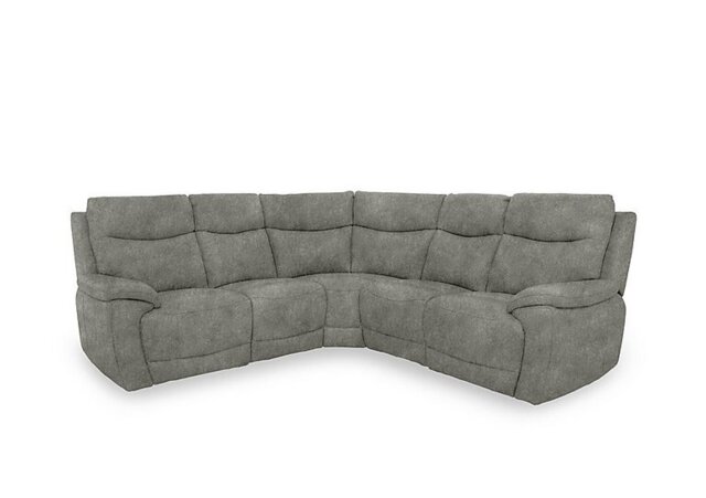 Sloane Fabric Large Power Recliner Corner Sofa - Marble Stone