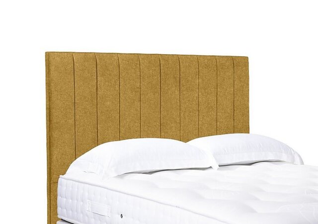 Artisan Collection Elyse High Floor Standing Headboard - Single - Tweed Mustard
