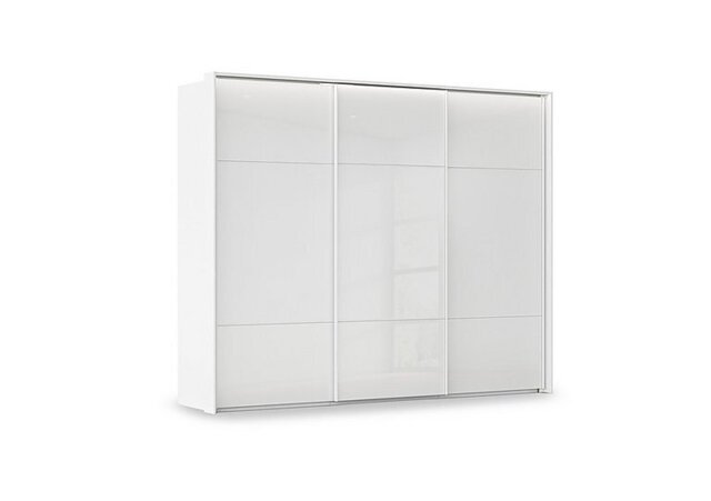 Rauch - Haven 280cm 3 Door Slider Wardrobe with Glass Doors and Lights