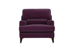 The Lounge Co. - Romilly Fabric Armchair - Frosted Grape