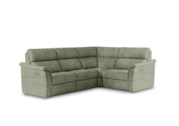 Nicoletti - Bella Small Fabric Power Recliner Corner Sofa with Power Headrests - Sofas and Armchairs