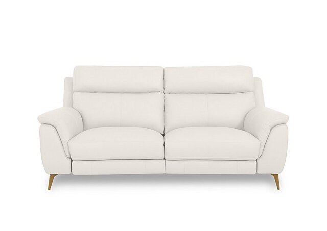World of Leather - Eclipse Leather 2 Seater Power Recliner Sofa with Power Headrests - Star White - Sofas and Armchairs - In Time for Christmas