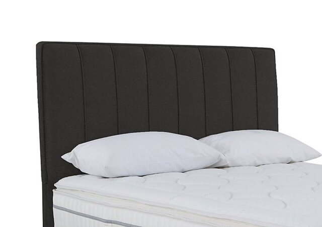 Sleepeezee - Daniel Floor Standing Headboard - Small Double - Tweed Charcoal