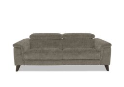 Wade 3 Seater Fabric Power Recliner Sofa - Sand