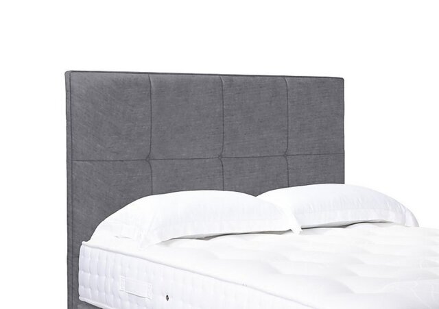 Artisan Collection Reigns High Floor Standing Headboard - Small Double - Aston Steel