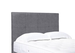Artisan Collection Reigns High Floor Standing Headboard - Small Double - Aston Steel