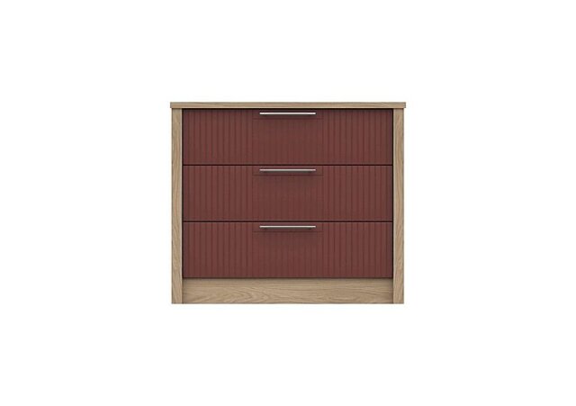 London Bedrooms - Chelsea 3 Drawer Chest with Silver Handles