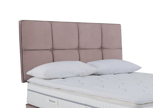 Sleepeezee - Dalmore Strutted Headboard - Super King - Plush Light Pink