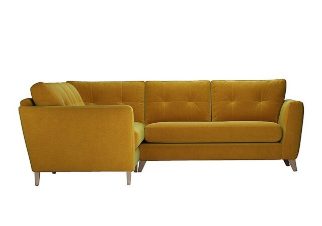 The Lounge Co. - Hermione Fabric Corner Sofa - Golden Spice