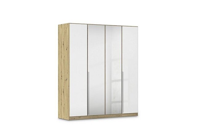 Rauch - Freja 181cm 4 Door Hinged Glass Wardrobe With Mirror Doors