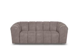 Rhianna Large 2 Seater Fabric Sofa - Marble Charcoal Grey