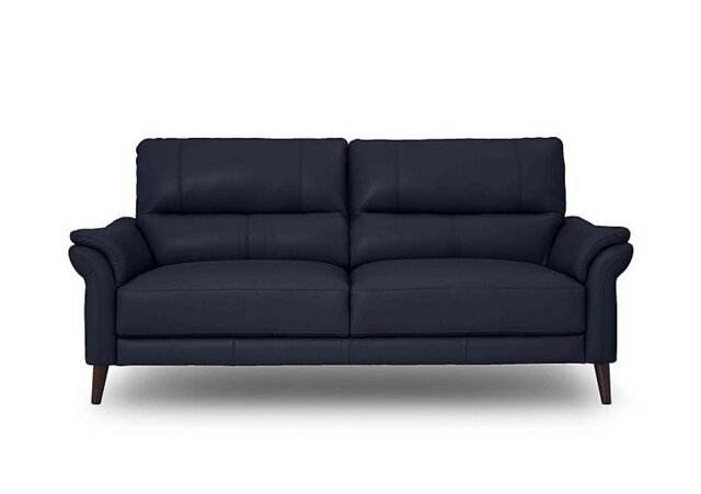 Winner 3 Seater Leather Sofa - Peacock