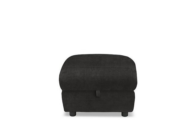 Raven Fabric Storage Footstool - Manhattan Indigo