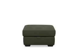 Dinky Leather Large Storage Footstool - Oslo Pine
