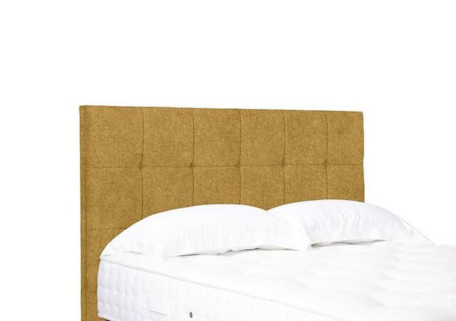 Artisan Collection Kaito Standard Floor Standing Headboard - Super King - Tweed Mustard