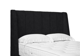 Artisan Collection Alden High Floor Standing Headboard - King Size - Plush Ebony