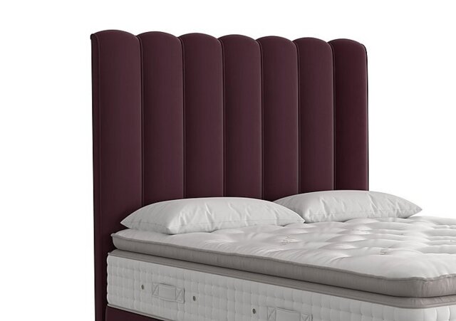 Vispring - Highclere Floor Standing Headboard - Small Double - Aubergine