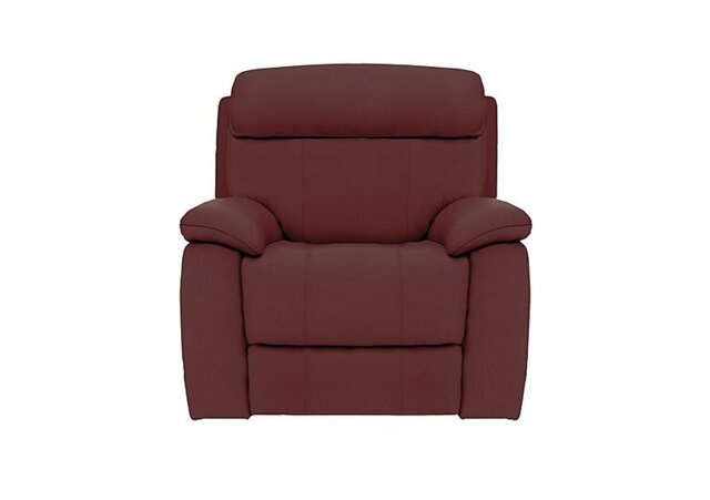 World of Leather - Moreno NC Leather Armchair - NC Deep Red