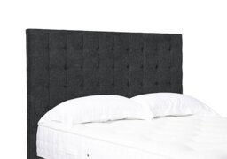 Artisan Collection Dot Medium Floor Standing Headboard - Super King - Tweed Charcoal