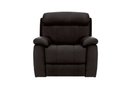World of Leather - Moreno Leather Armchair with Power Recliner - Dark Chocolate
