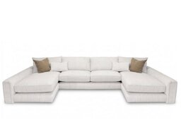 Retreat Large Fabric U Shaped Sofa - Sofas and Armchairs