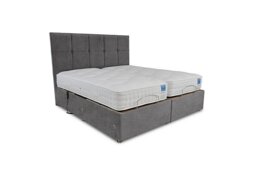 Sleep Story - Natural Comfort Adjustable Divan Set With 2 Drawer Storage - Super King - Lace Domino