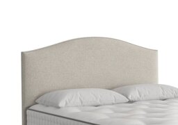 Vispring - Iris Floor Standing Headboard - Small Double - Boucle Stone