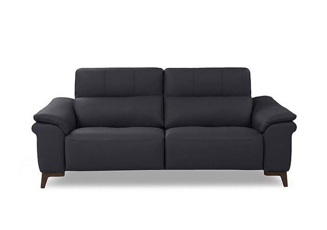 Nicoletti - Marconi 3 Seater Leather Recliner Sofa with Headrests and Power Lumbar - Torello Blu