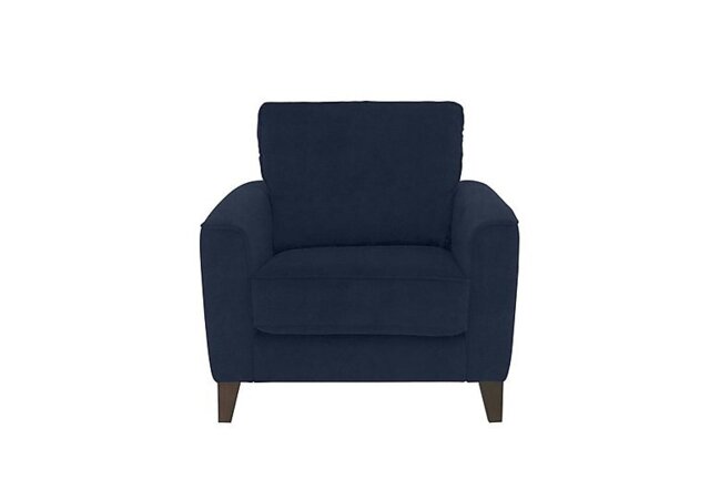 Ideal Home - Brondby Fabric Armchair - R330 Steel Blue