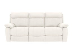 World of Leather - Moreno 3 Seater NC Leather Power Recliner Sofa with Power Headrests - NC Star White