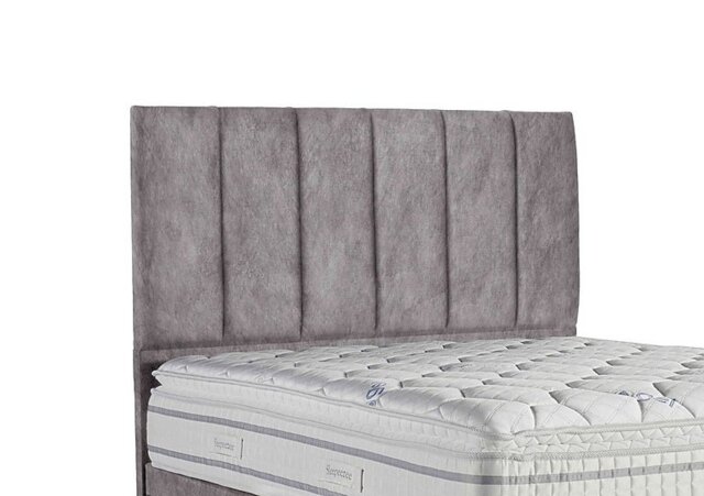 Sleepeezee - Spire Floor Standing Headboard - Double - Dapple Silver