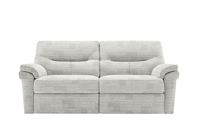 G Plan - Seattle 3 Seater Fabric Power Recliner Sofa with Heated Seats - Lydia Blush