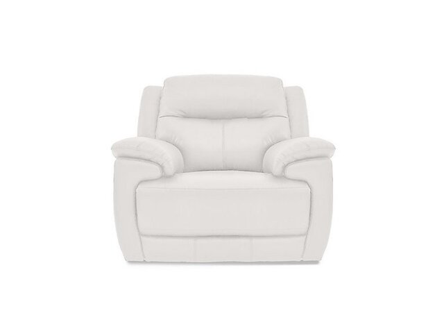 World of Leather - Touch NC Leather Armchair - NC Star White