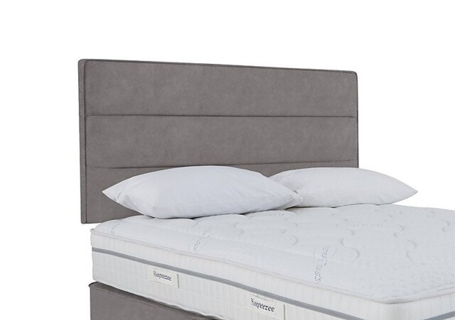 Sleepeezee - Jack Strutted Headboard - Super King - Dapple Silver